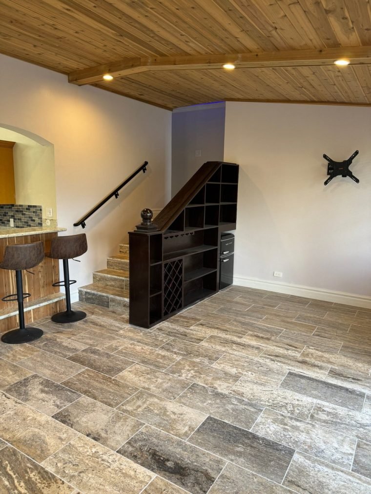 Living room after a full interior renovation.